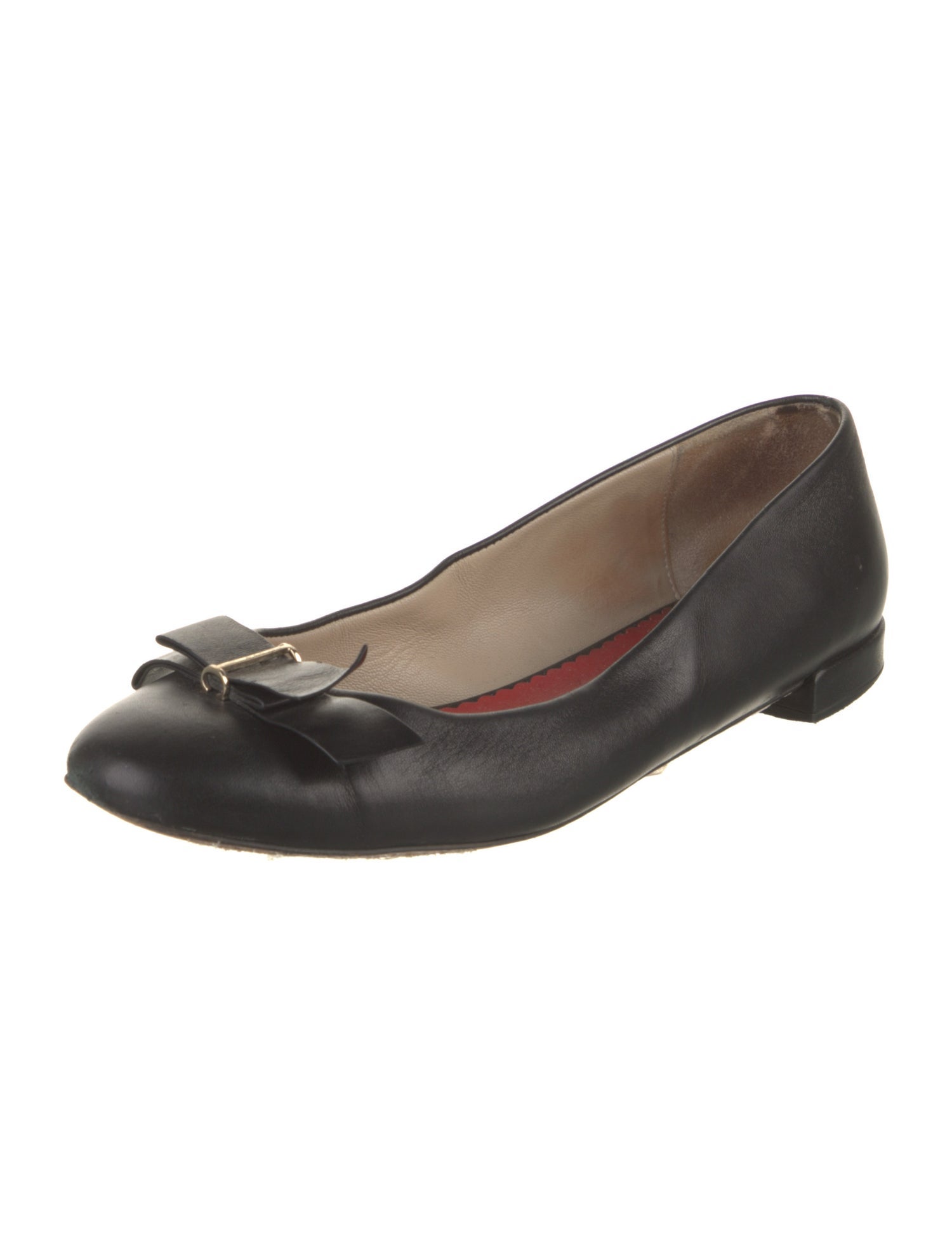 Carolina Herrera Leather Ballet Flats