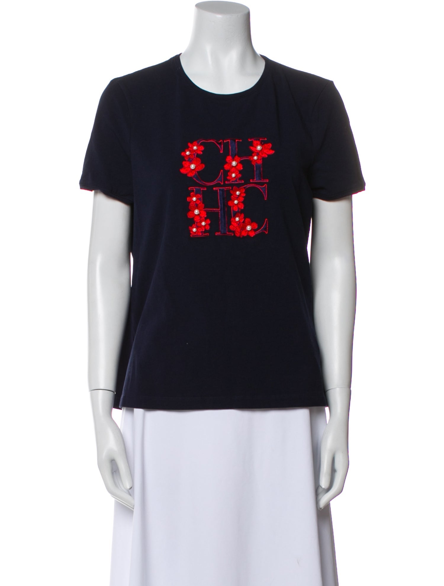 Carolina Herrera Graphic Print Crew Neck T-Shirt
