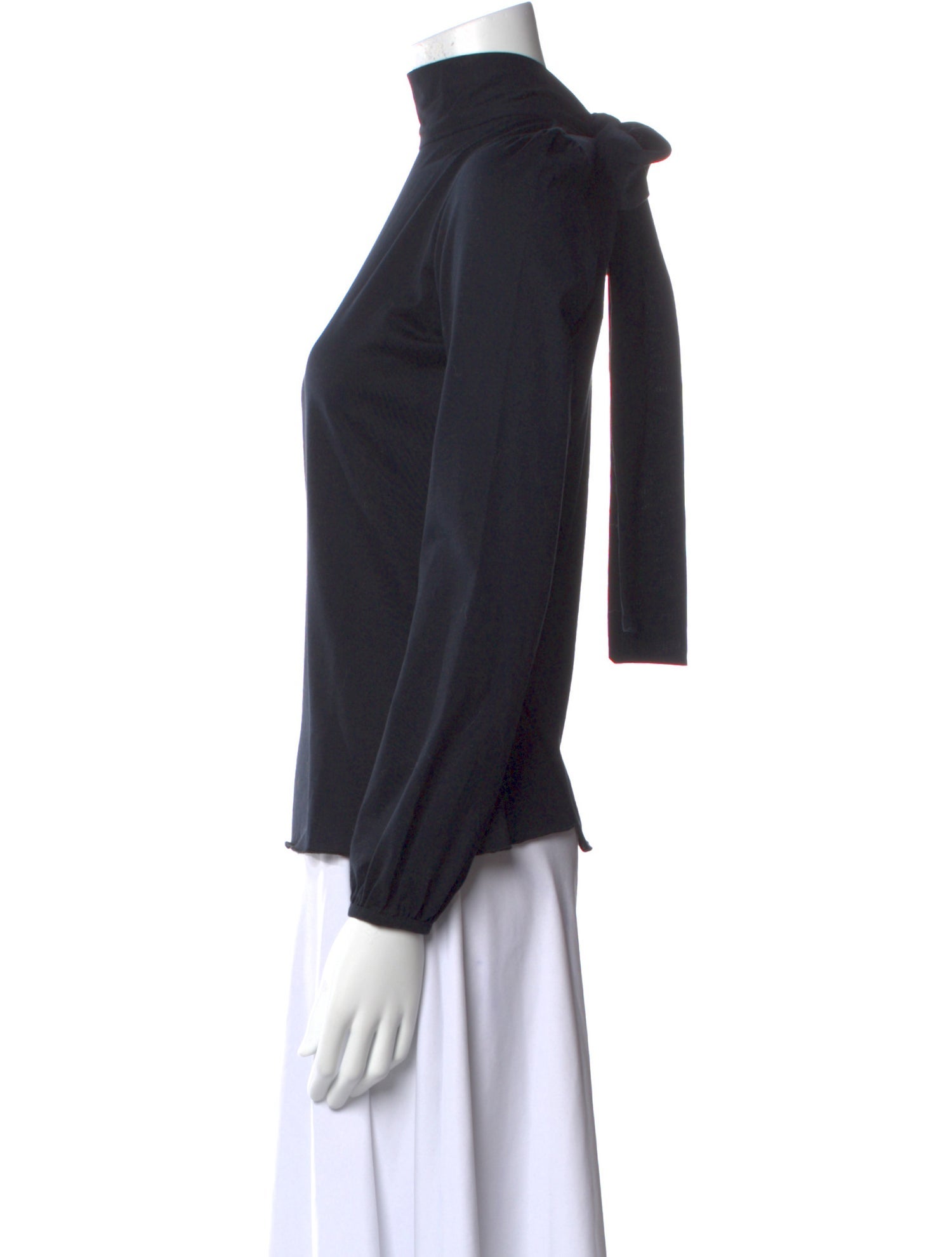 Carolina Herrera Turtleneck Three-Quarter Sleeve Top w/ Tags