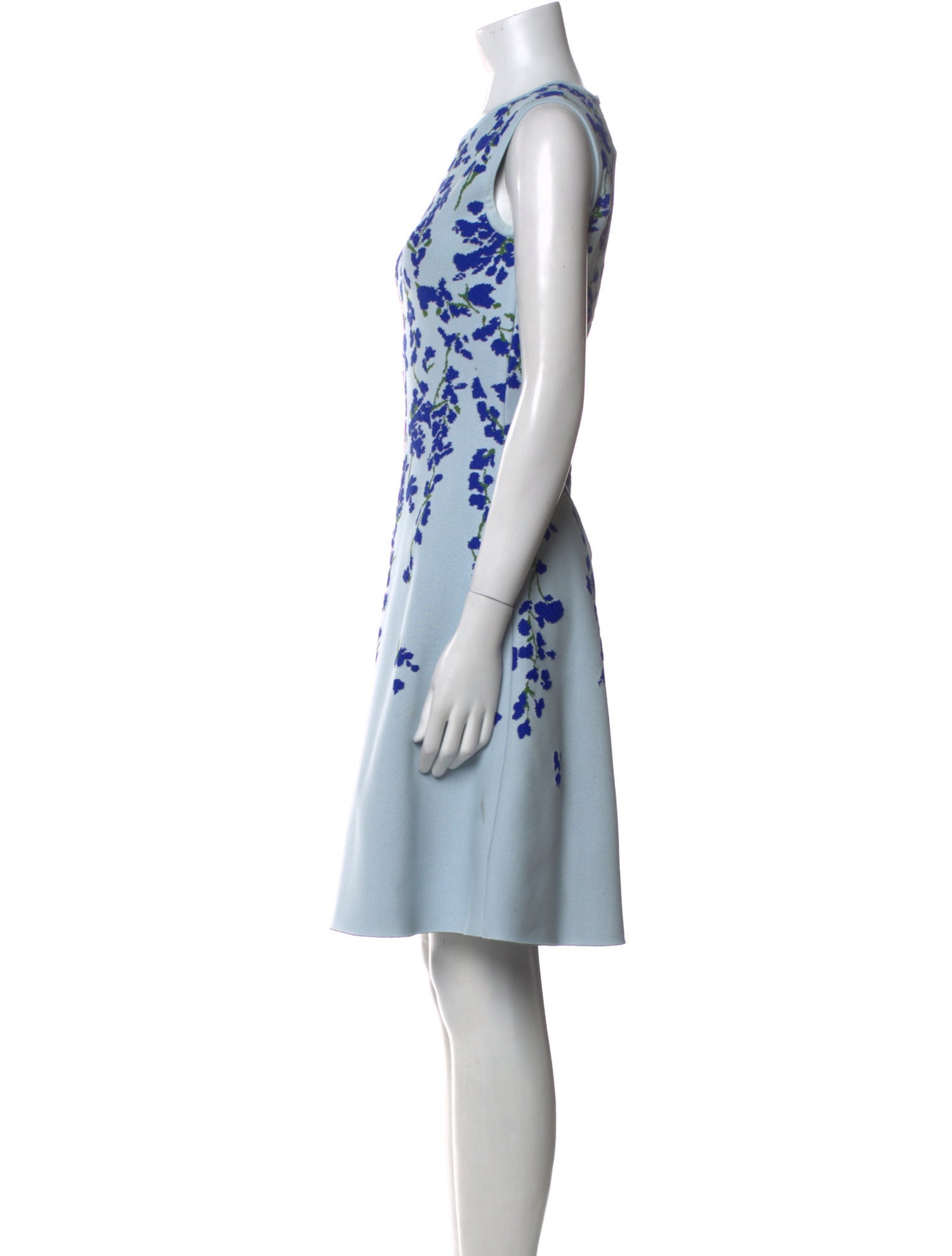 Carolina Herrera Floral Print Knee-Length Dress