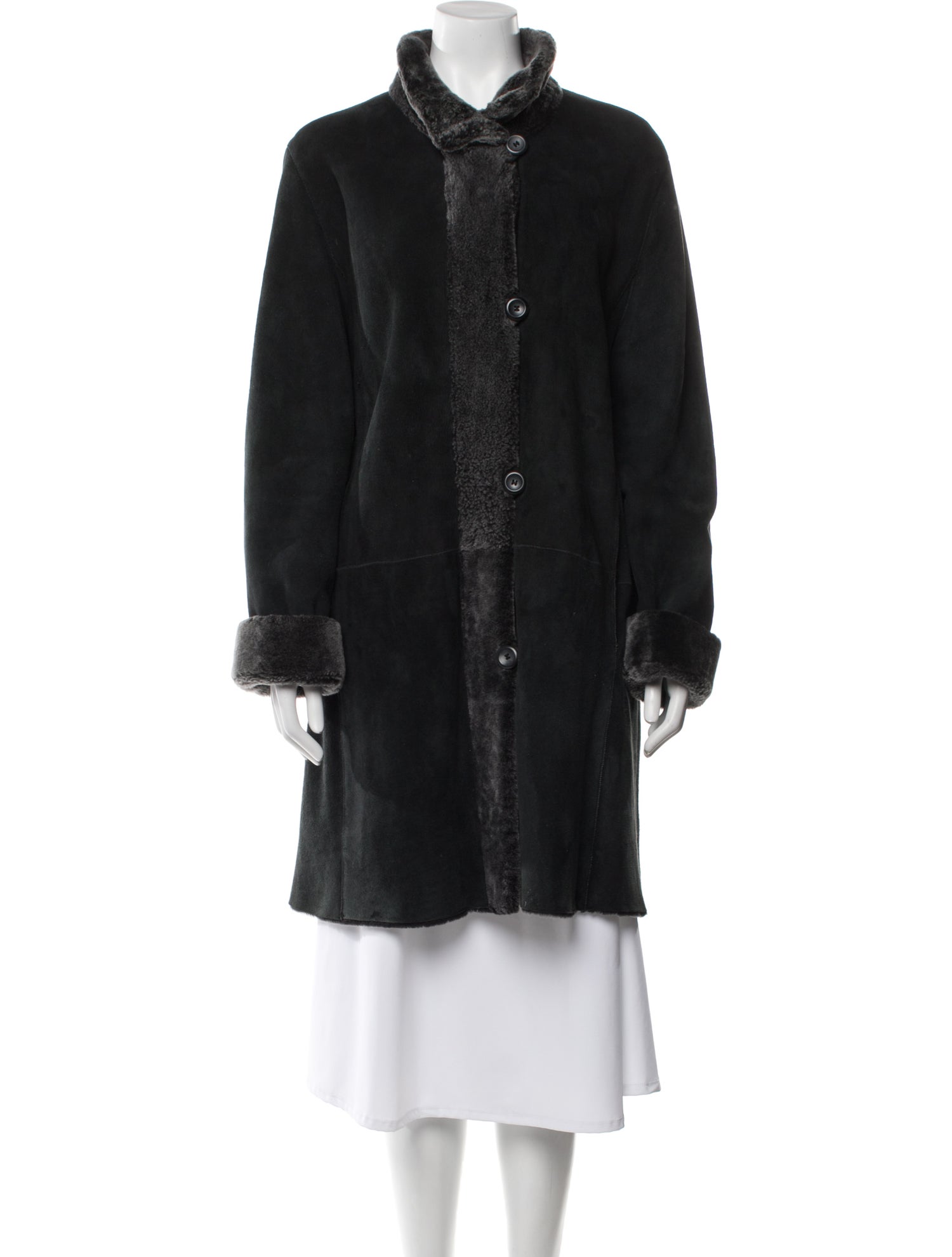 Carolina Herrera Lambskin Fur Coat