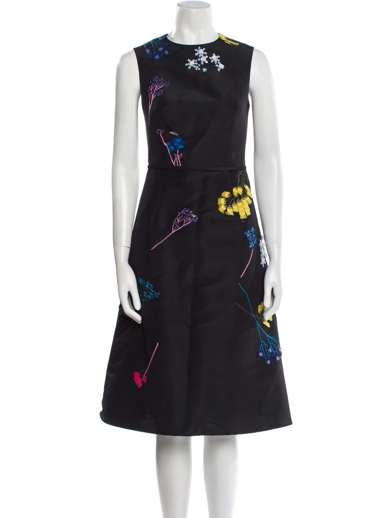Carolina Herrera Silk Midi Length Dress