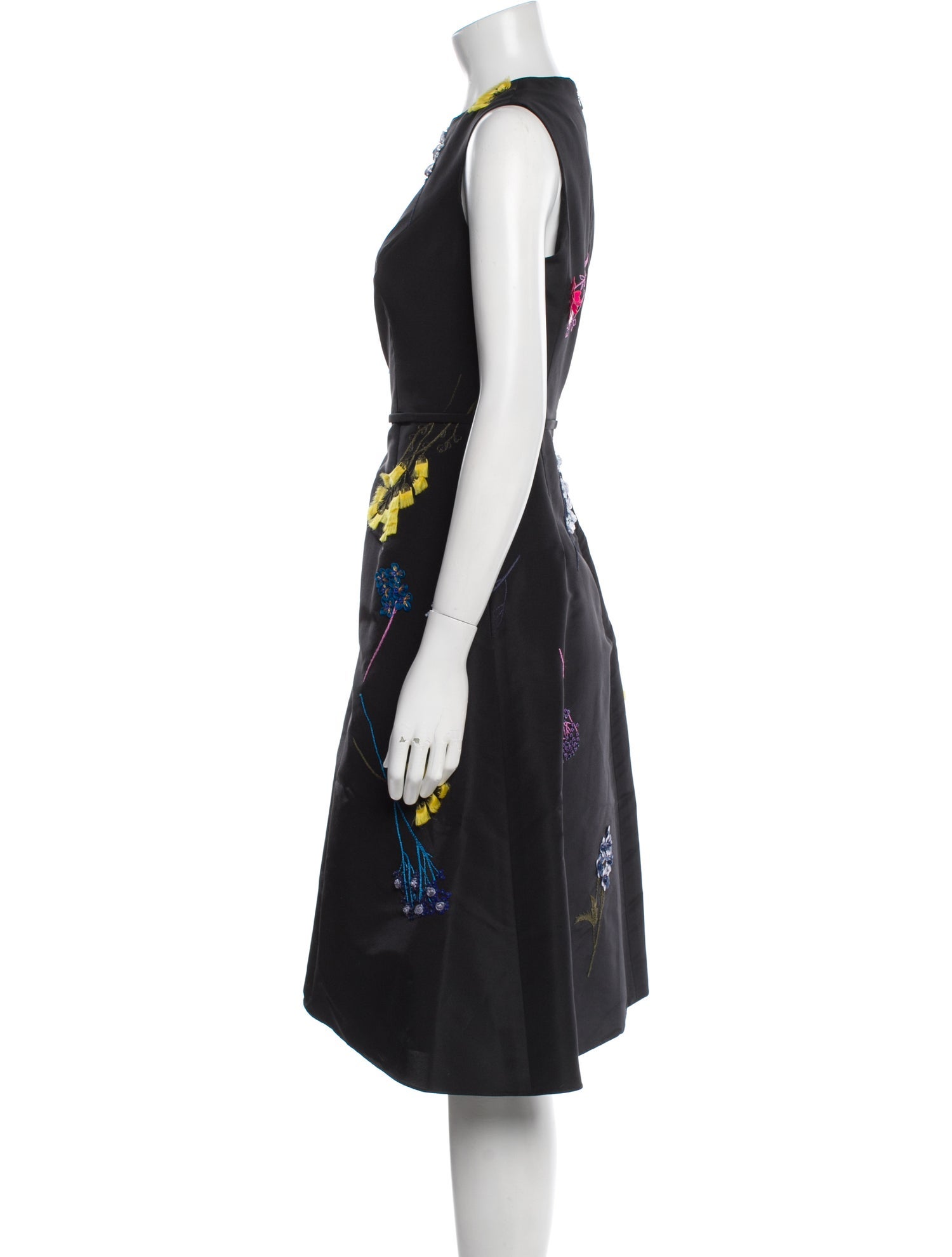 Carolina Herrera Silk Midi Length Dress