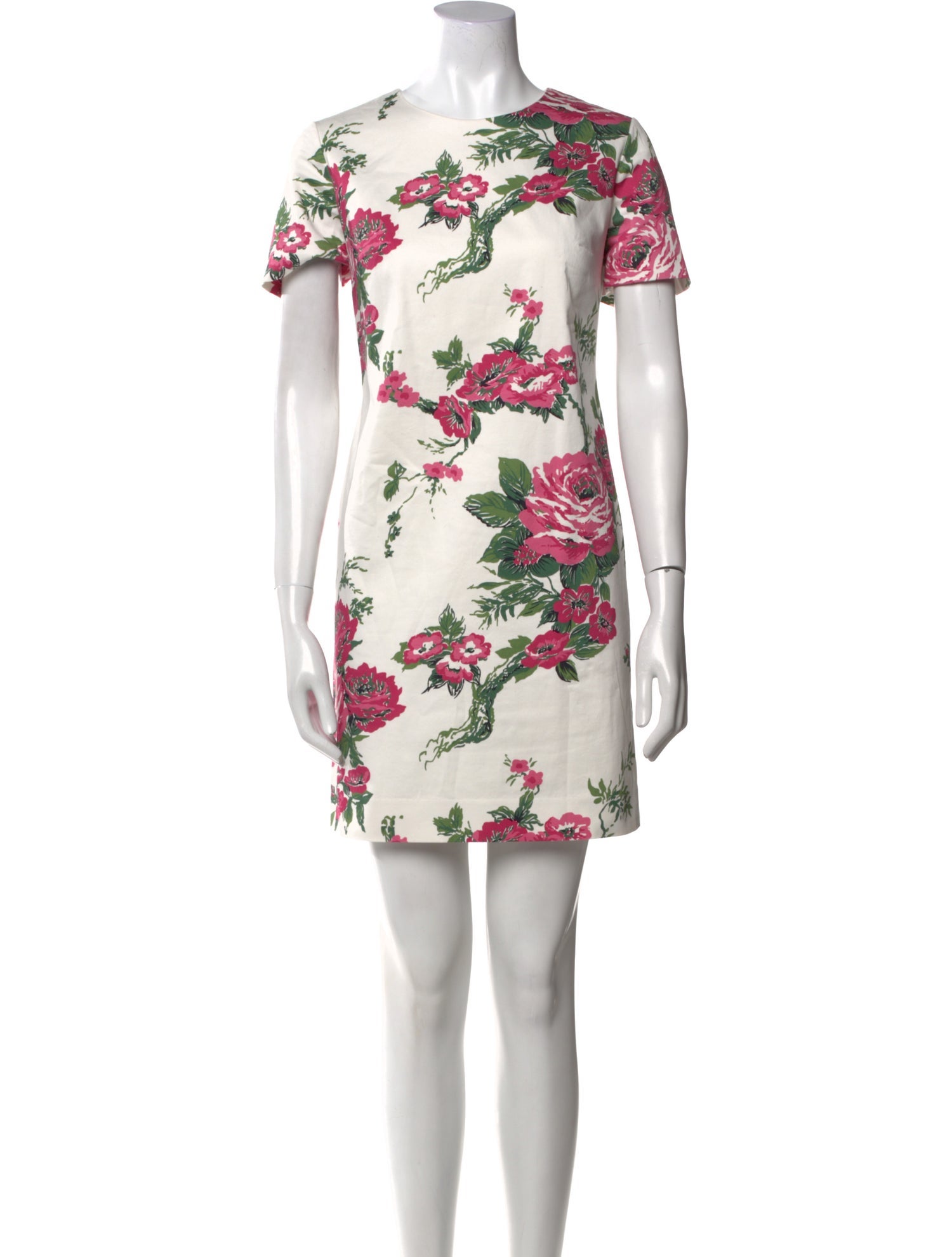 Carolina Herrera Floral Print Mini Dress