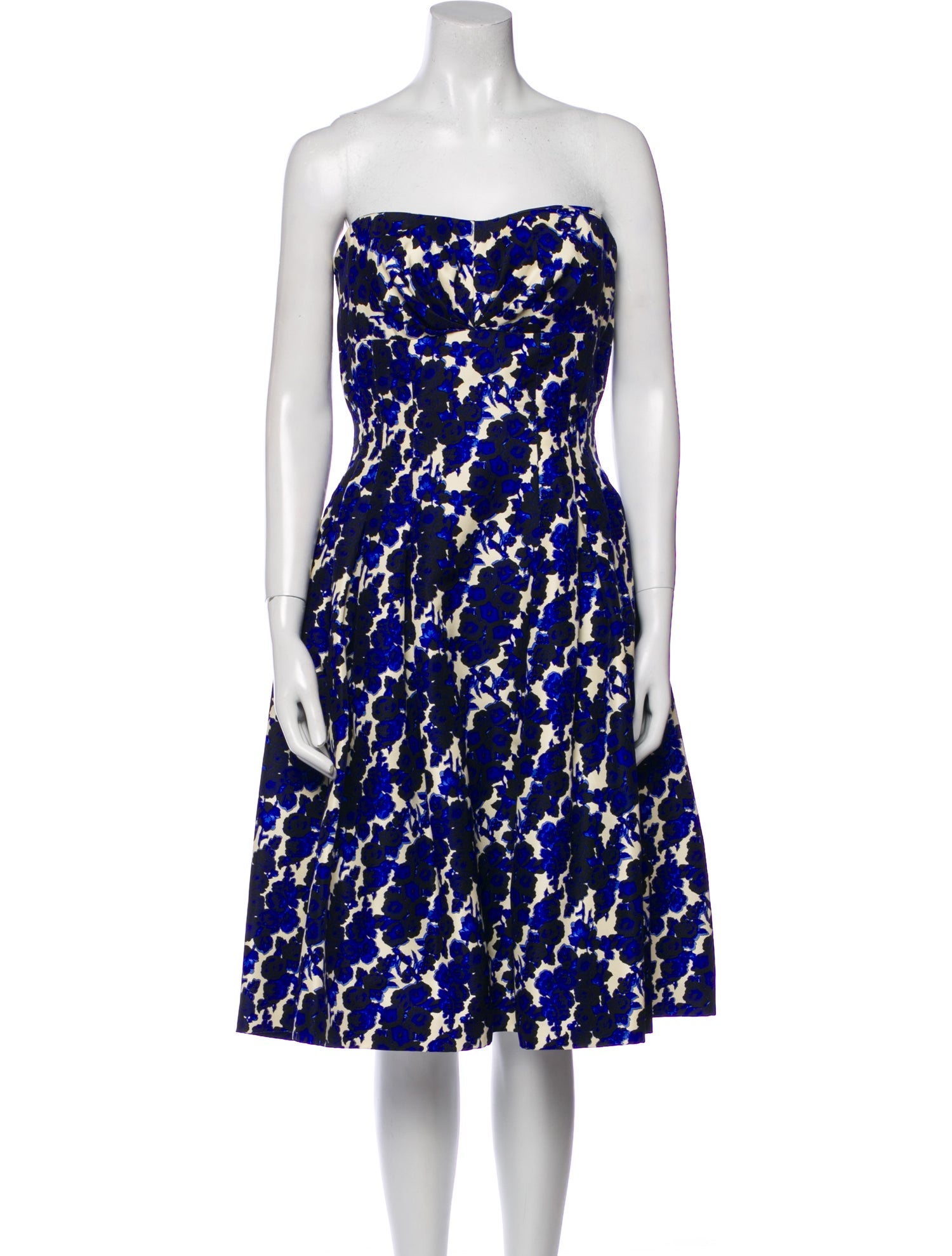 Carolina Herrera Floral Print Mini Dress