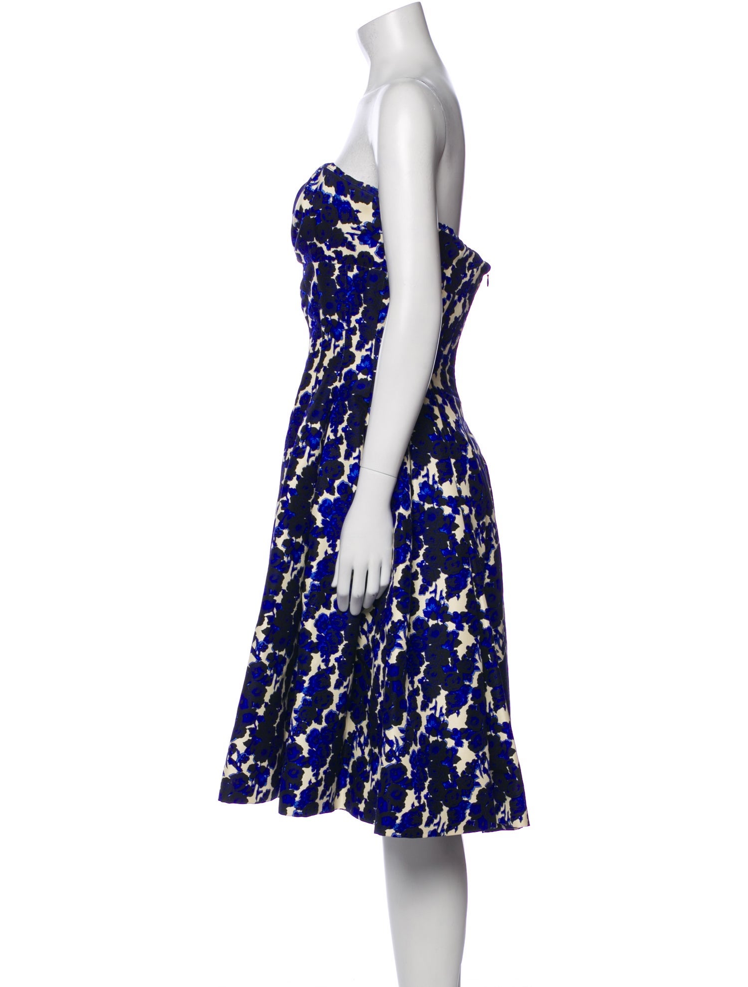Carolina Herrera Floral Print Mini Dress