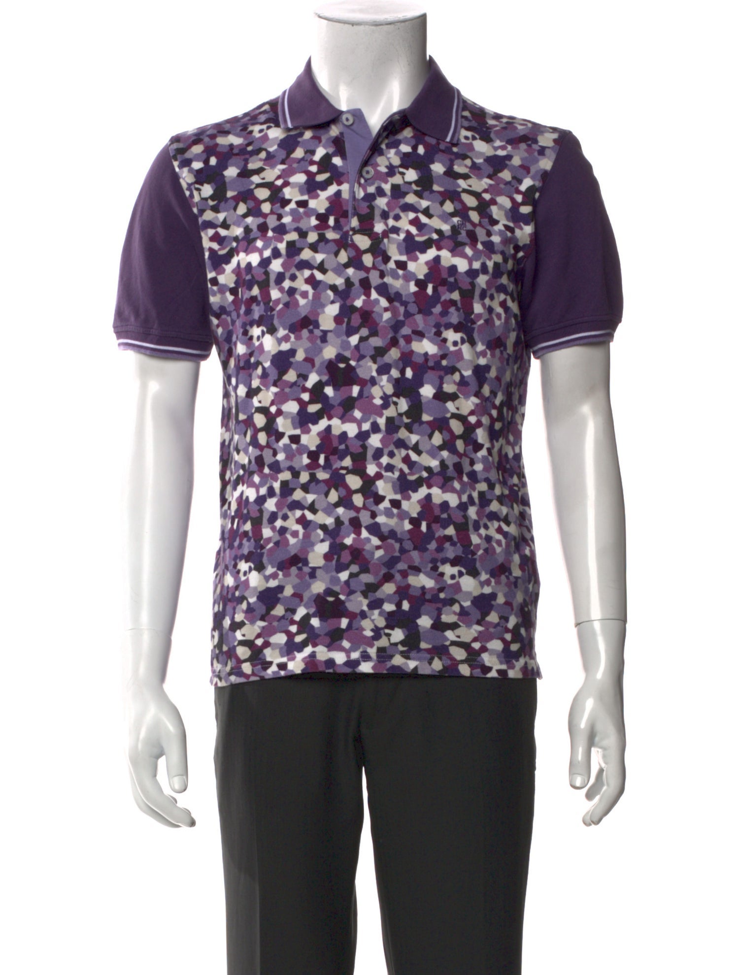 CH Carolina Herrera Floral Print Short Sleeve Shirt