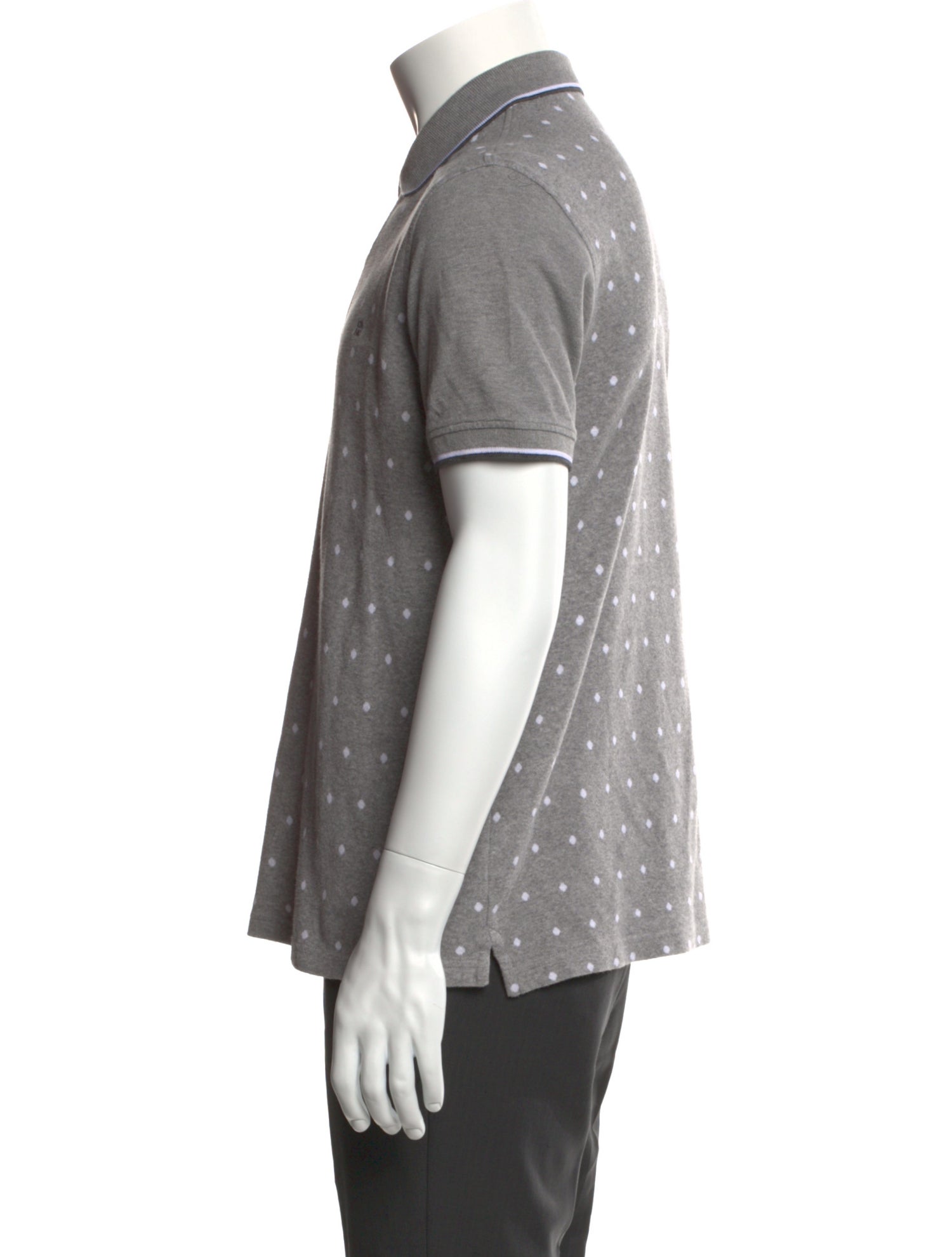 Carolina Herrera Polka Dot Print Short Sleeve Shirt