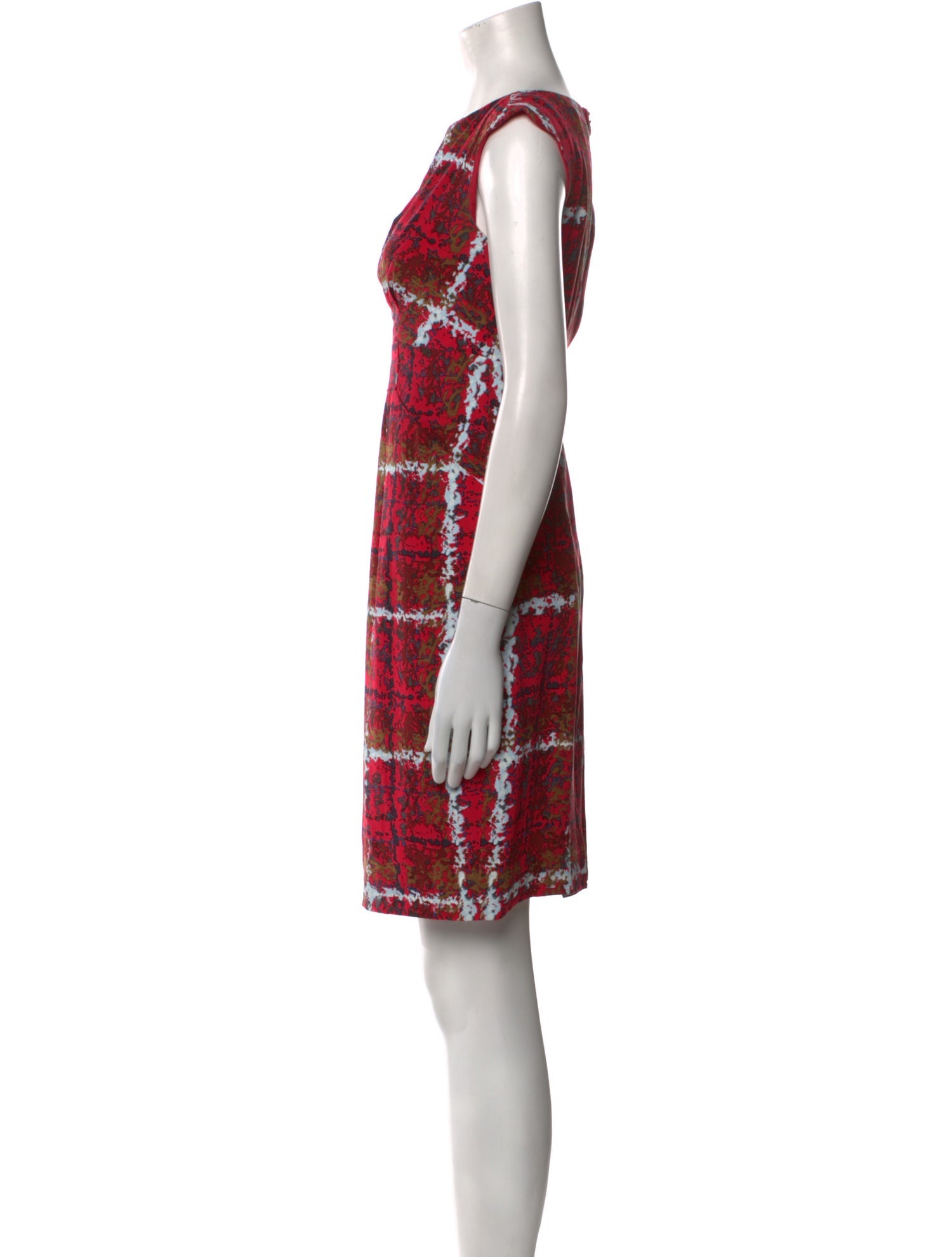 Carolina Herrera Plaid Print Mini Dress