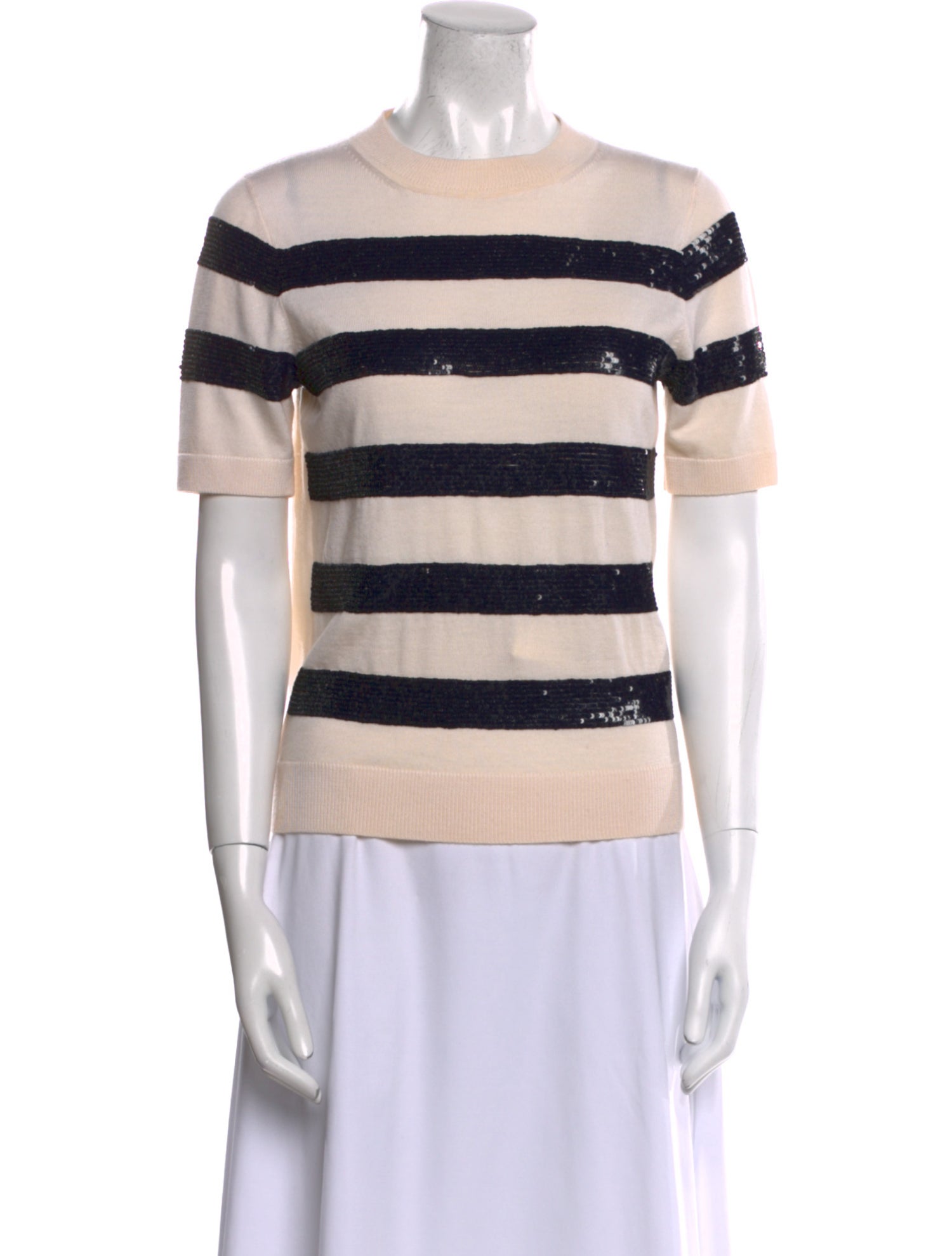 Carolina Herrera Wool Striped T-Shirt