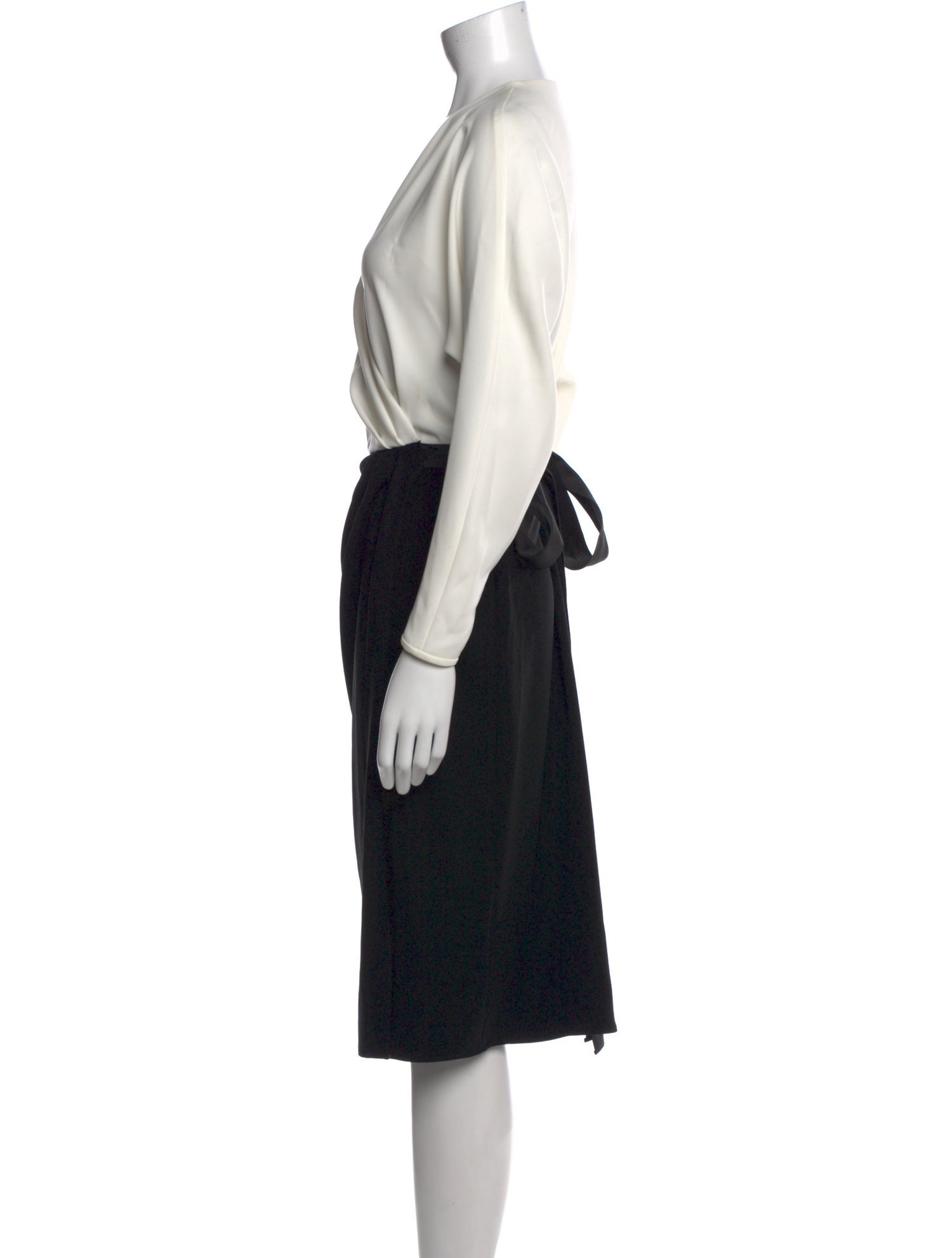 Carolina Herrera V-Neck Knee-Length Dress