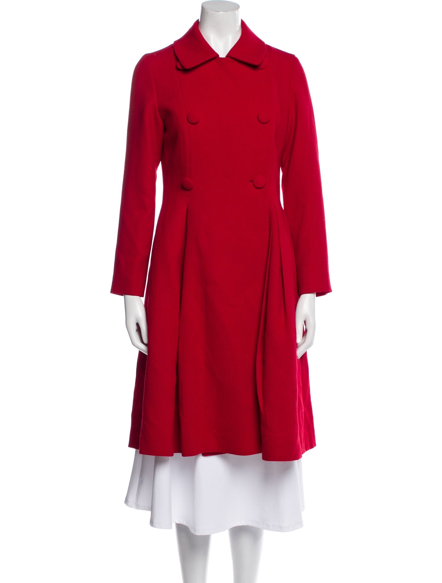 Carolina Herrera P Virgin Wool Trench Coat