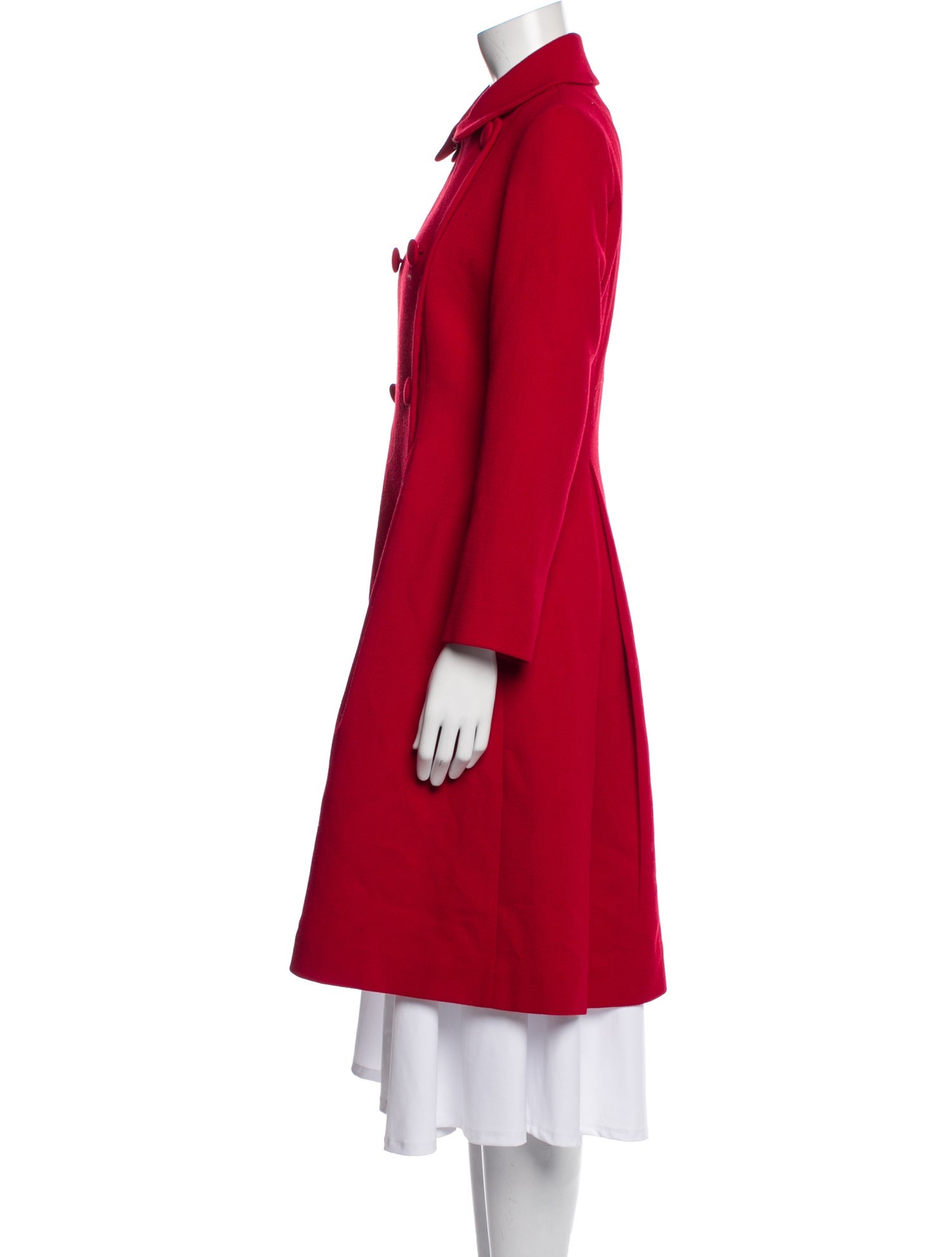 Carolina Herrera P Virgin Wool Trench Coat