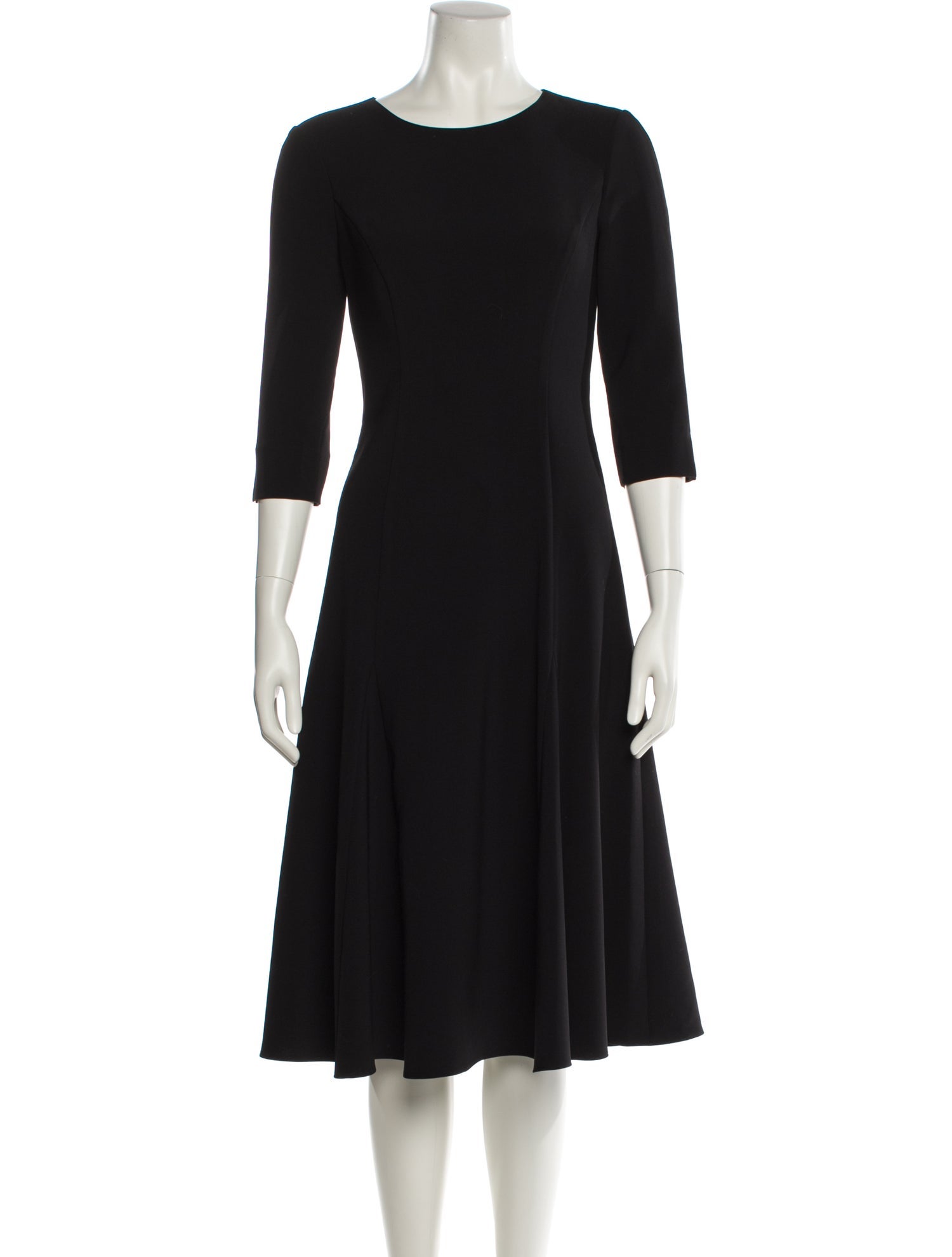 Carolina Herrera Crew Neck Midi Length Dress