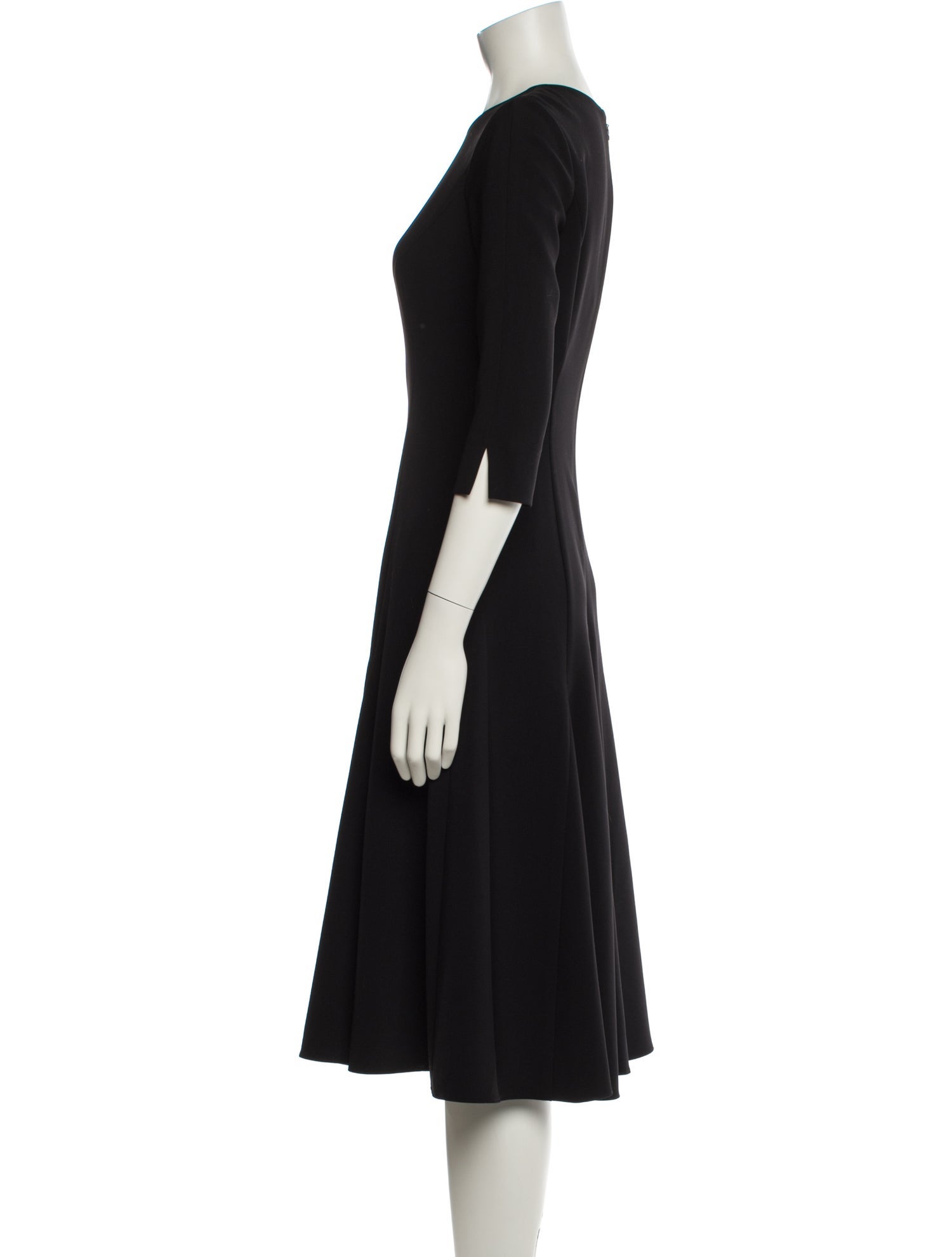 Carolina Herrera Crew Neck Midi Length Dress