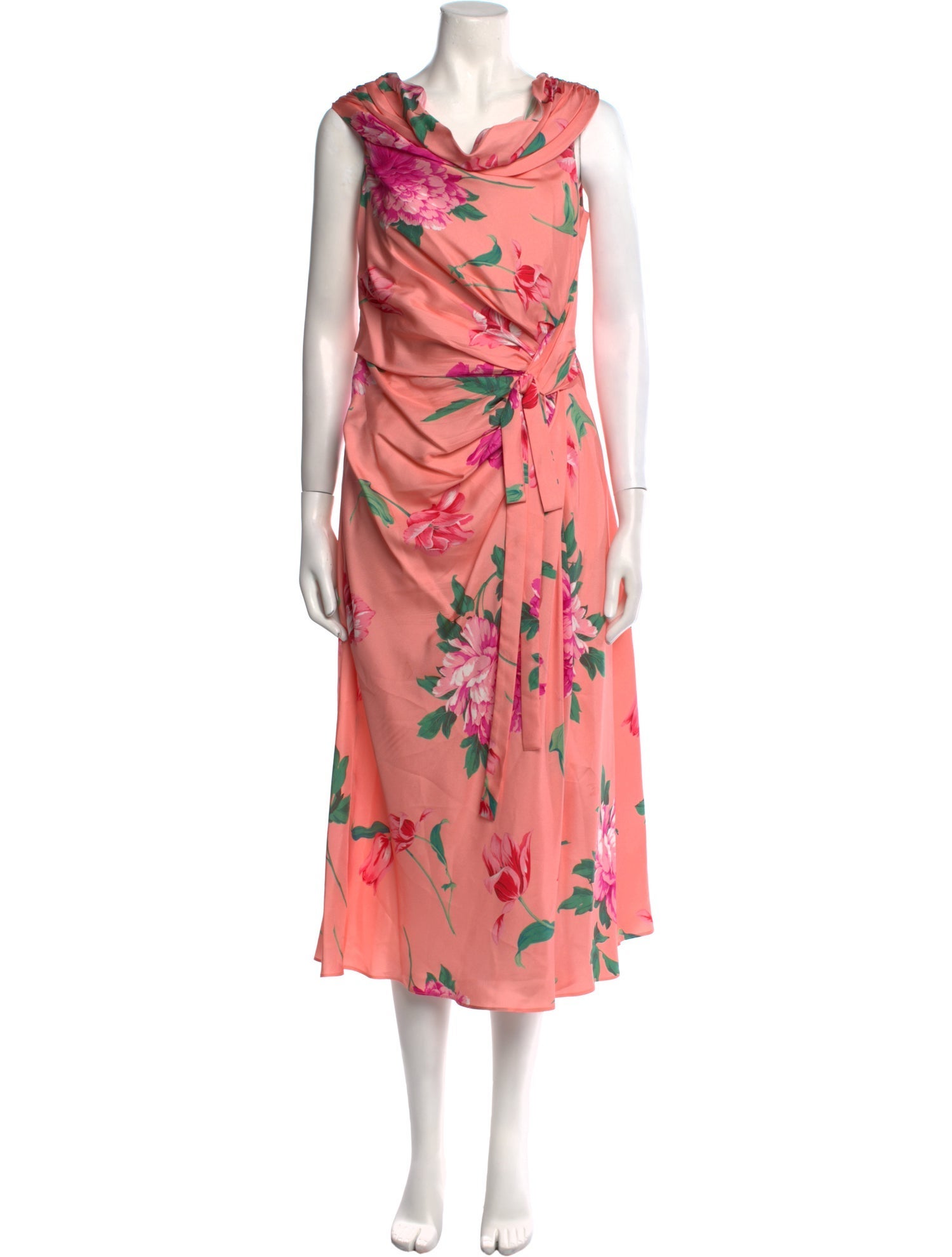 Carolina Herrera Silk Midi Length Dress