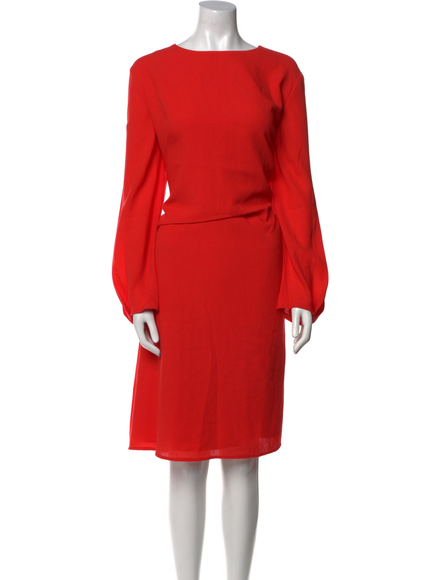 Carolina Herrera Virgin Wool Midi Length Dress