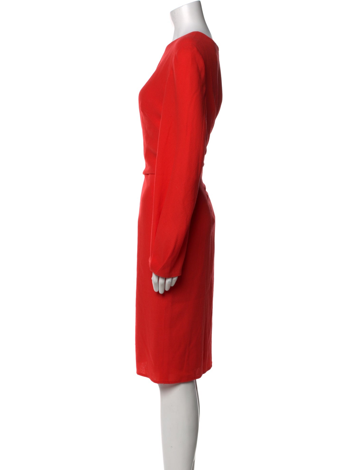 Carolina Herrera Virgin Wool Midi Length Dress