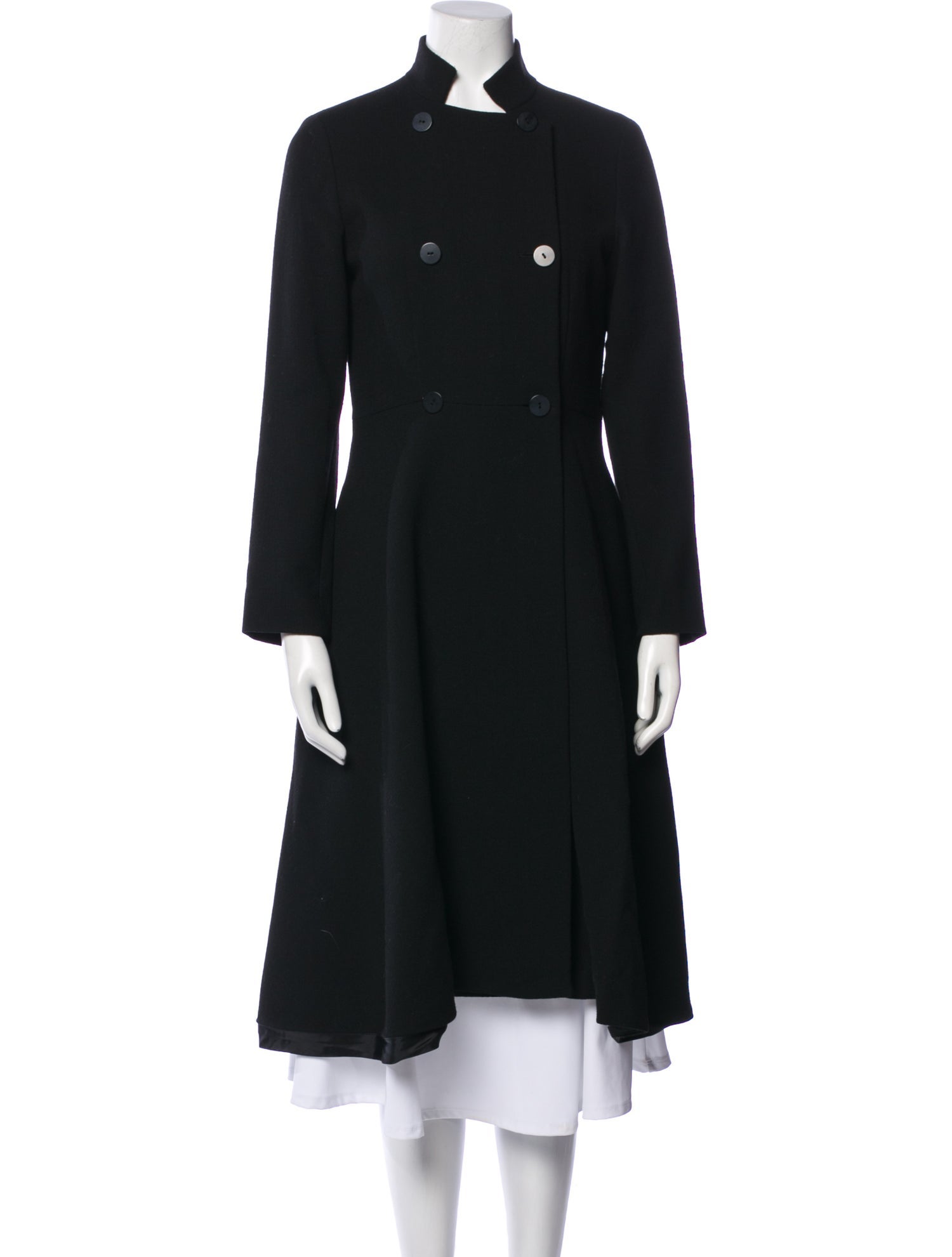 Carolina Herrera Virgin Wool Trench Coat
