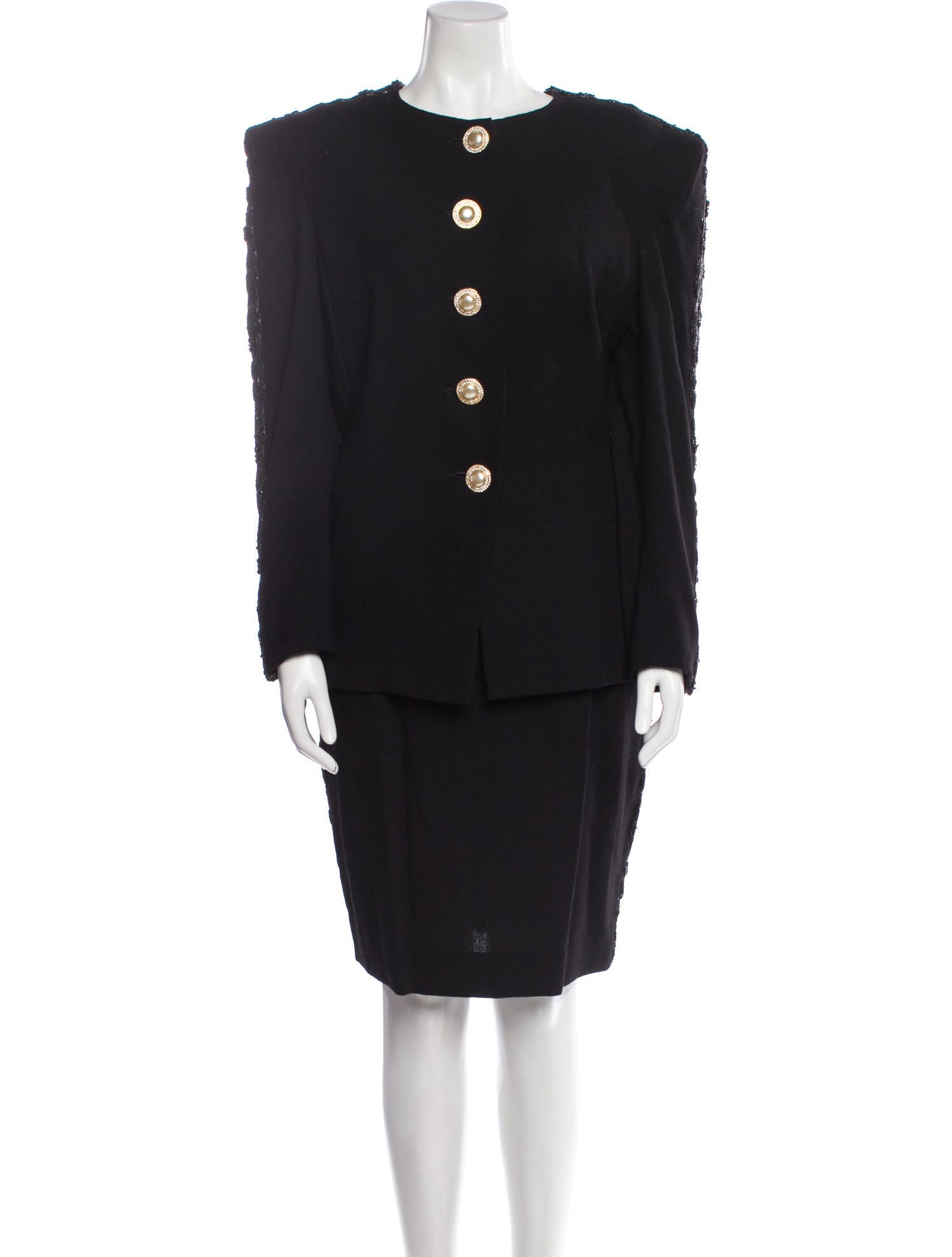 Carolina Herrera Wool Skirt Set