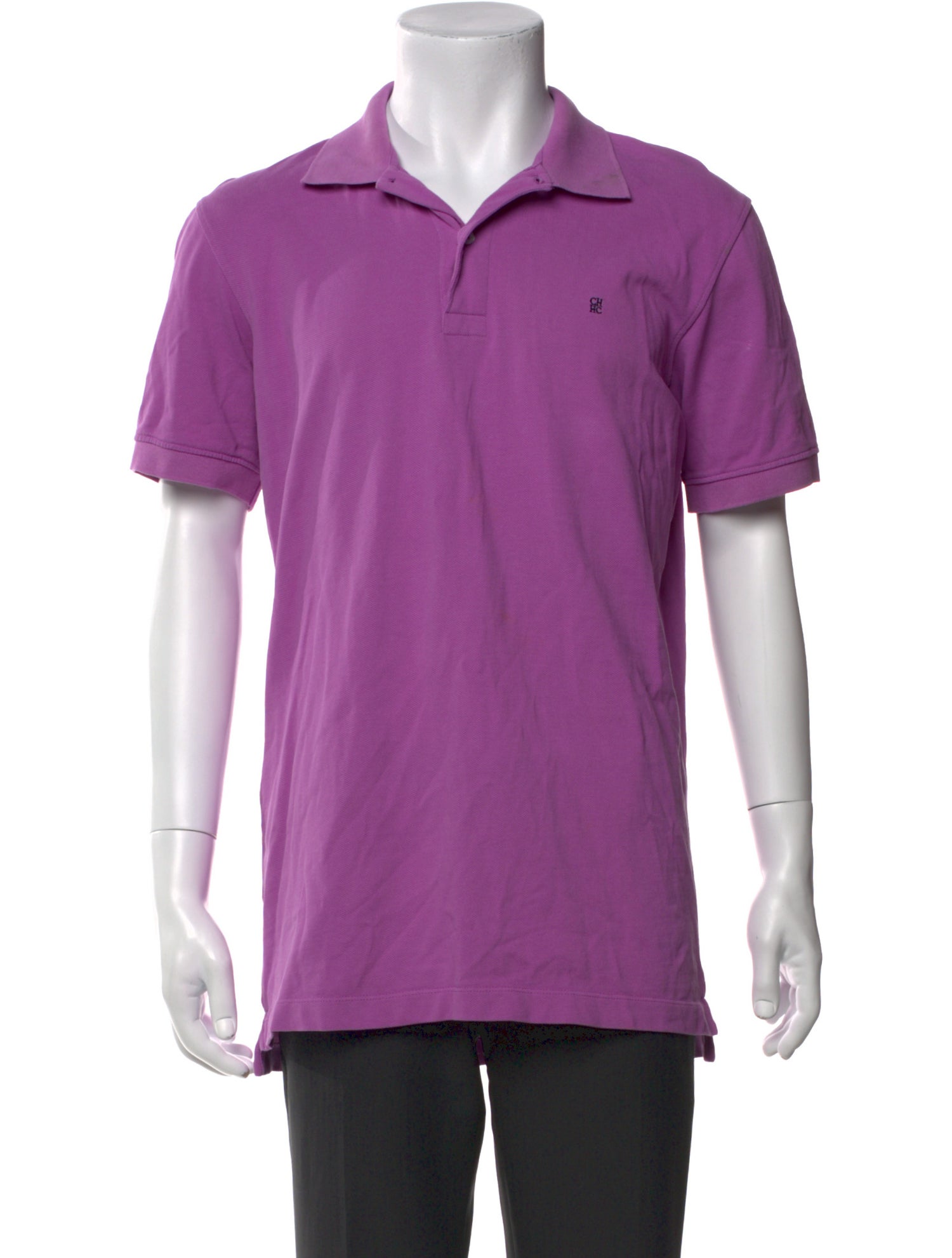 Carolina Herrera Crew Neck Short Sleeve Polo Shirt