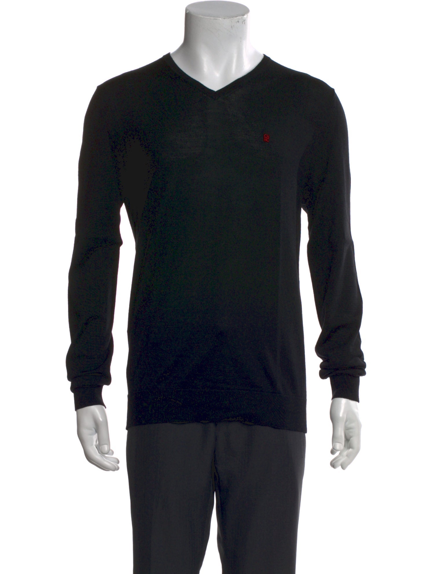Carolina Herrera Merino Wool V-Neck Pullover