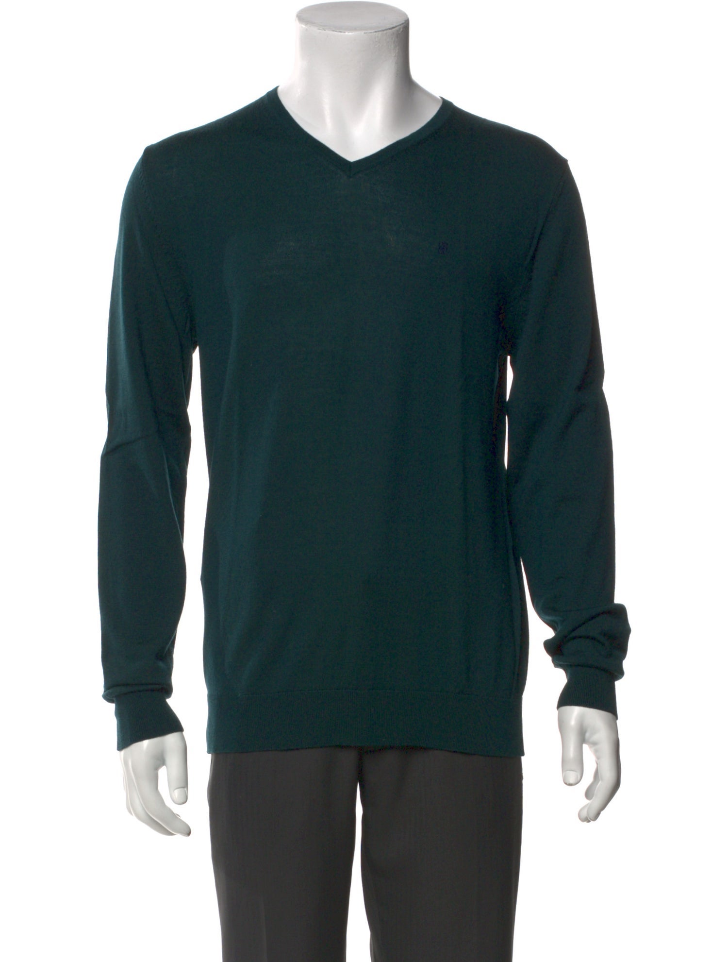 Carolina Herrera V-Neck Long Sleeve Pullover
