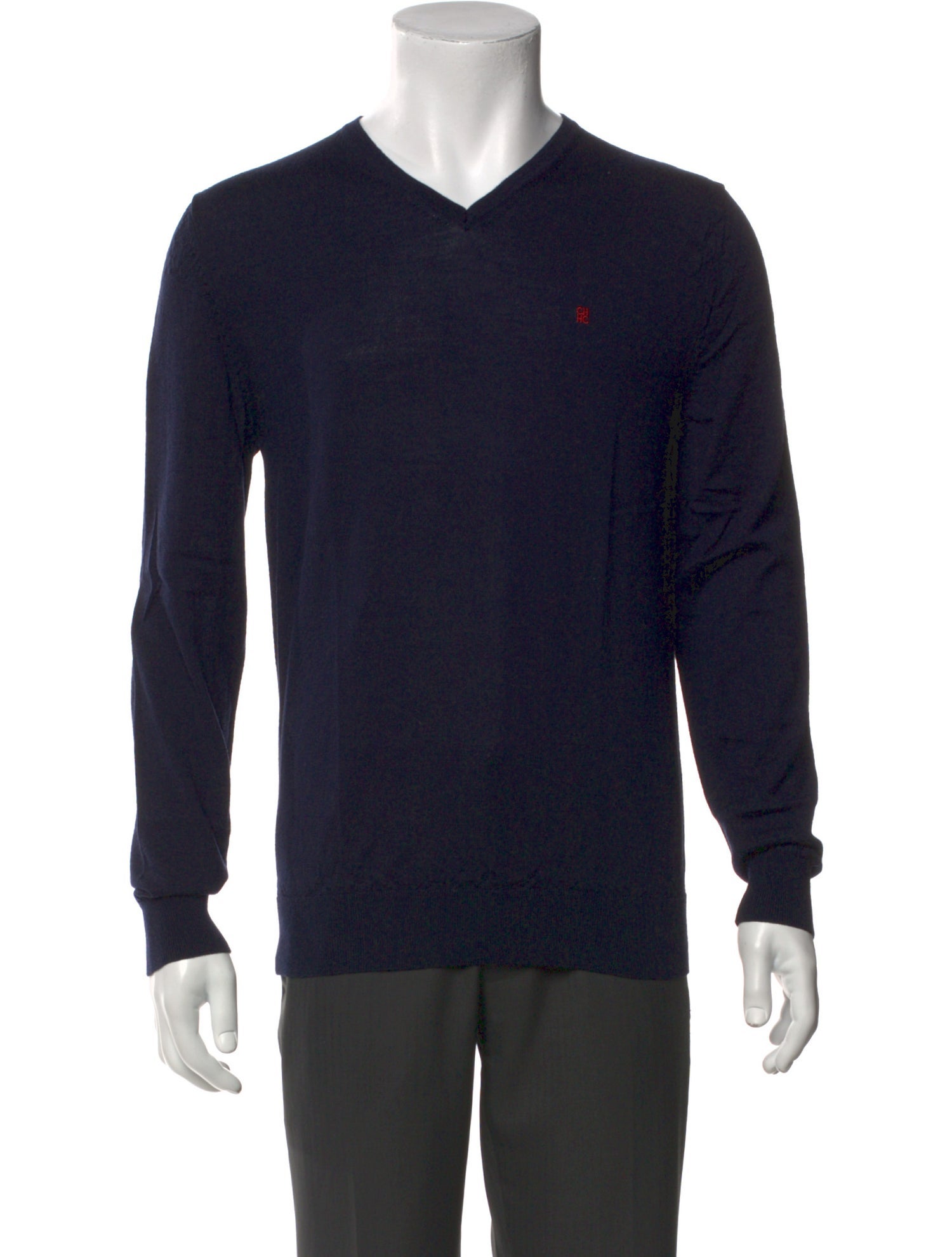 Carolina Herrera Merino Wool V-Neck Pullover