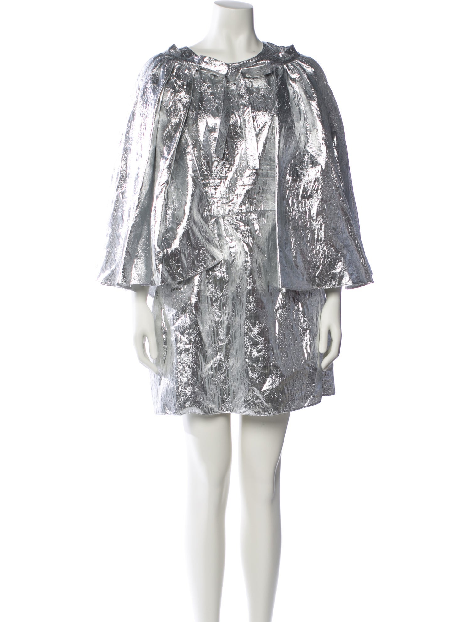 Carolina Herrera Scoop Neck Mini Dress