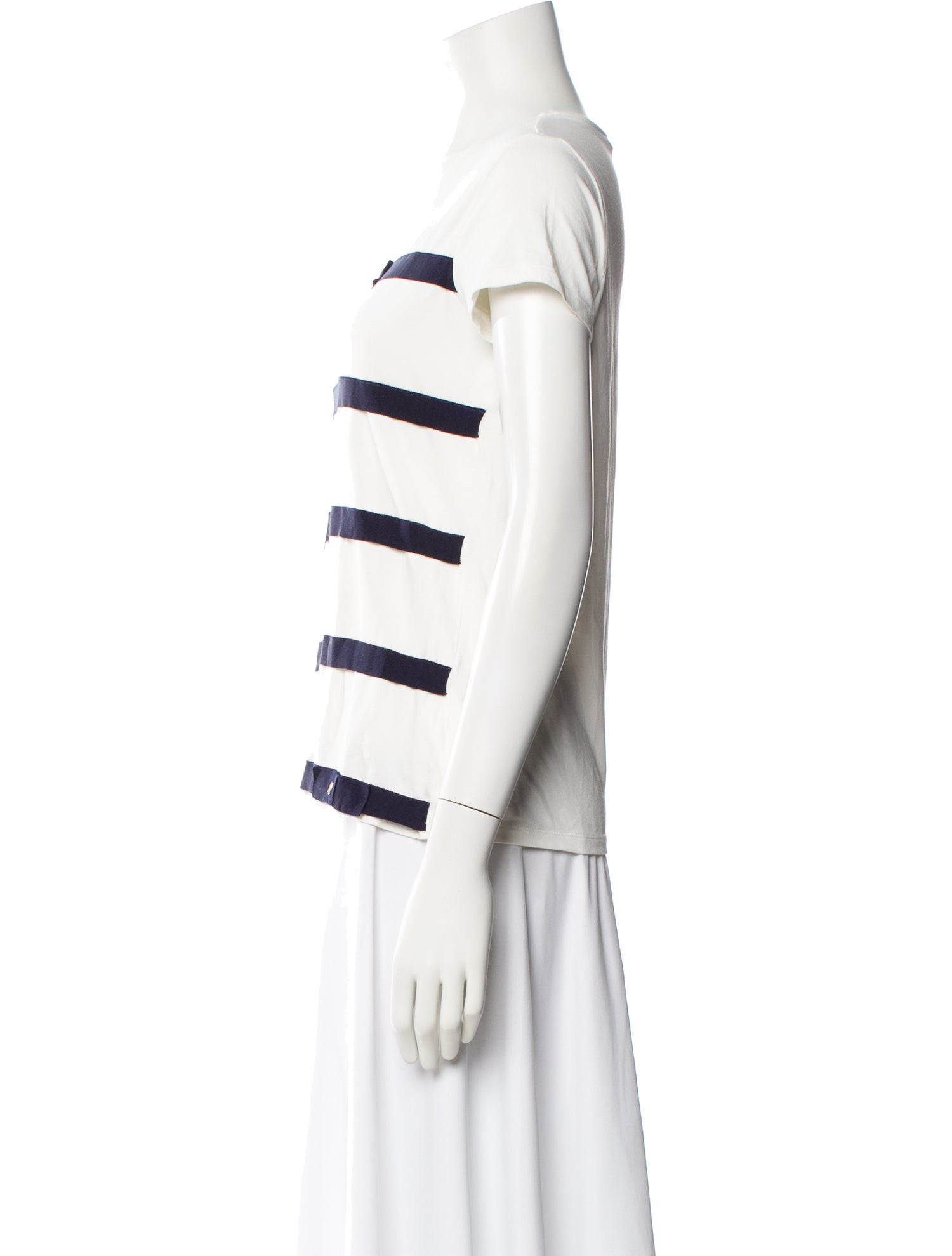 CH Carolina Herrera Striped Crew Neck T-Shirt