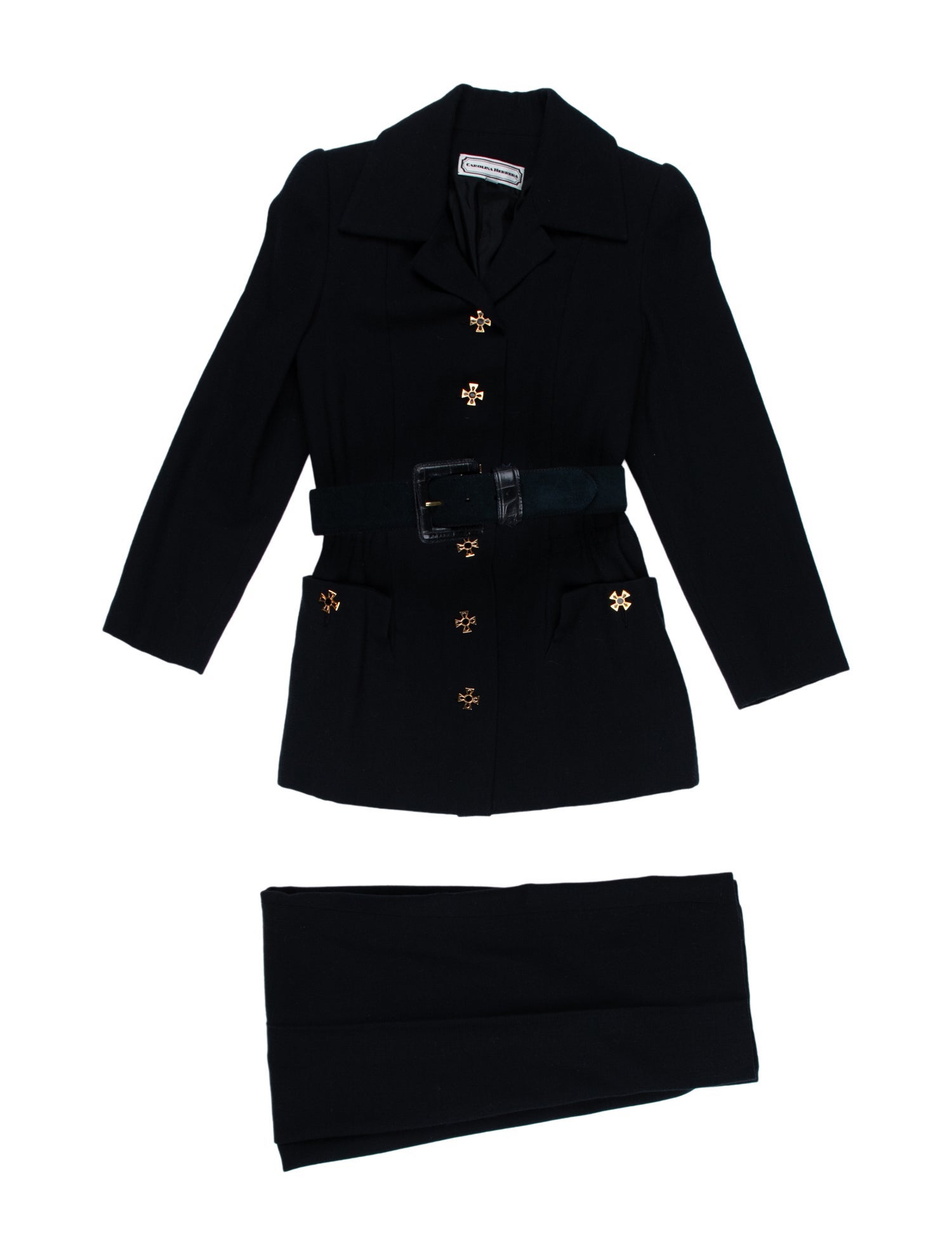 Carolina Herrera Wool Skirt Suit