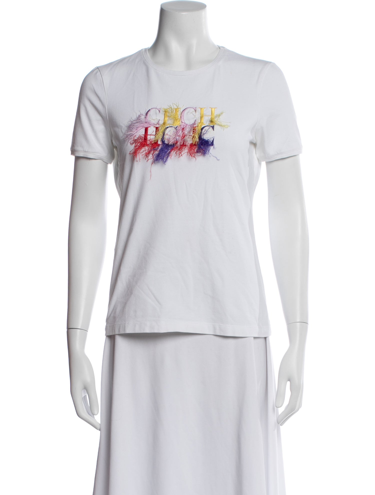 CH Carolina Herrera Graphic Print Crew Neck T-Shirt