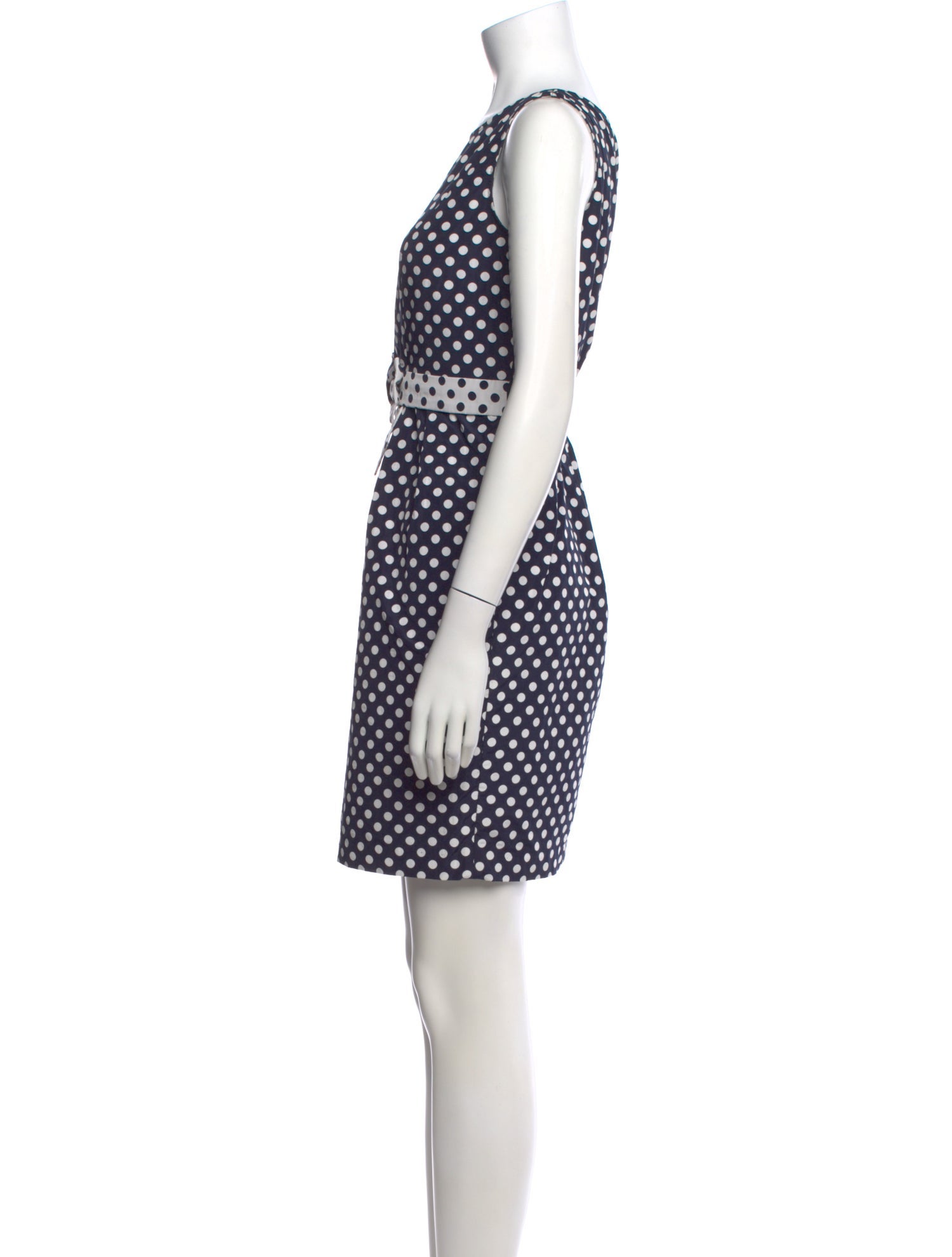 CH Carolina Herrera Polka Dot Print Mini Dress