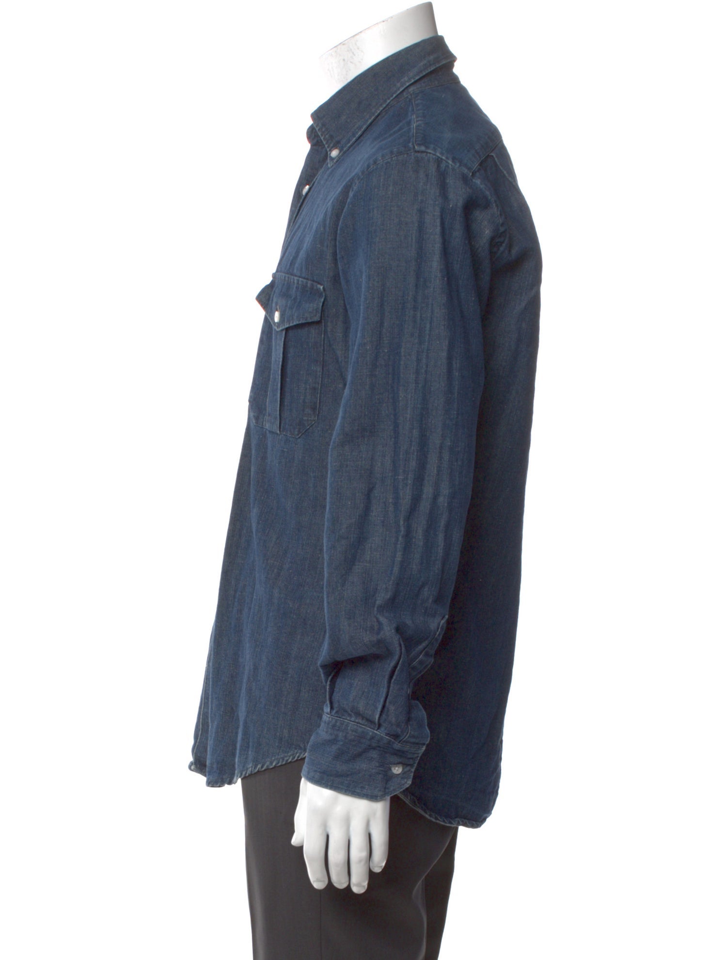 Carolina Herrera Long Sleeve Denim Shirt
