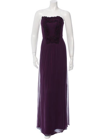 Carolina Herrera Embellished Silk Evening Dress w/ Tags