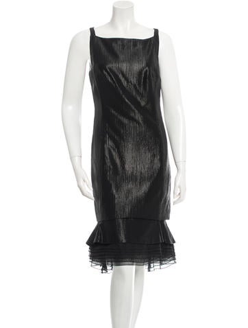 Carolina Herrera Coated Wool Dress