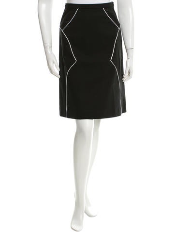 Carolina Herrera A-Line Knee-Length Skirt