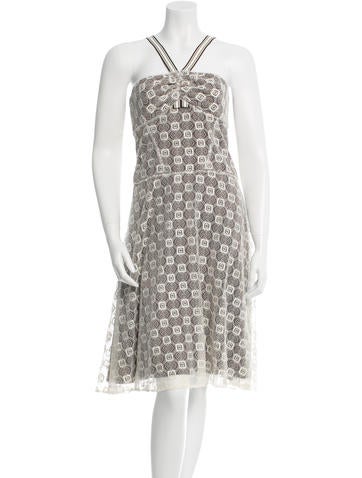 Carolina Herrera Sleeveless Lace Dress