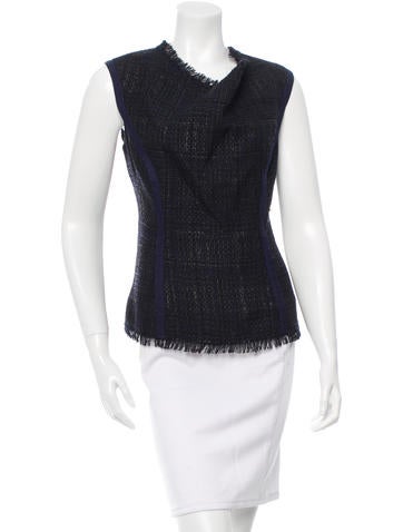 Carolina Herrera Wool Tweed Top w/ Tags