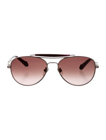 Carolina Herrera Tinted Aviator Sunglasses