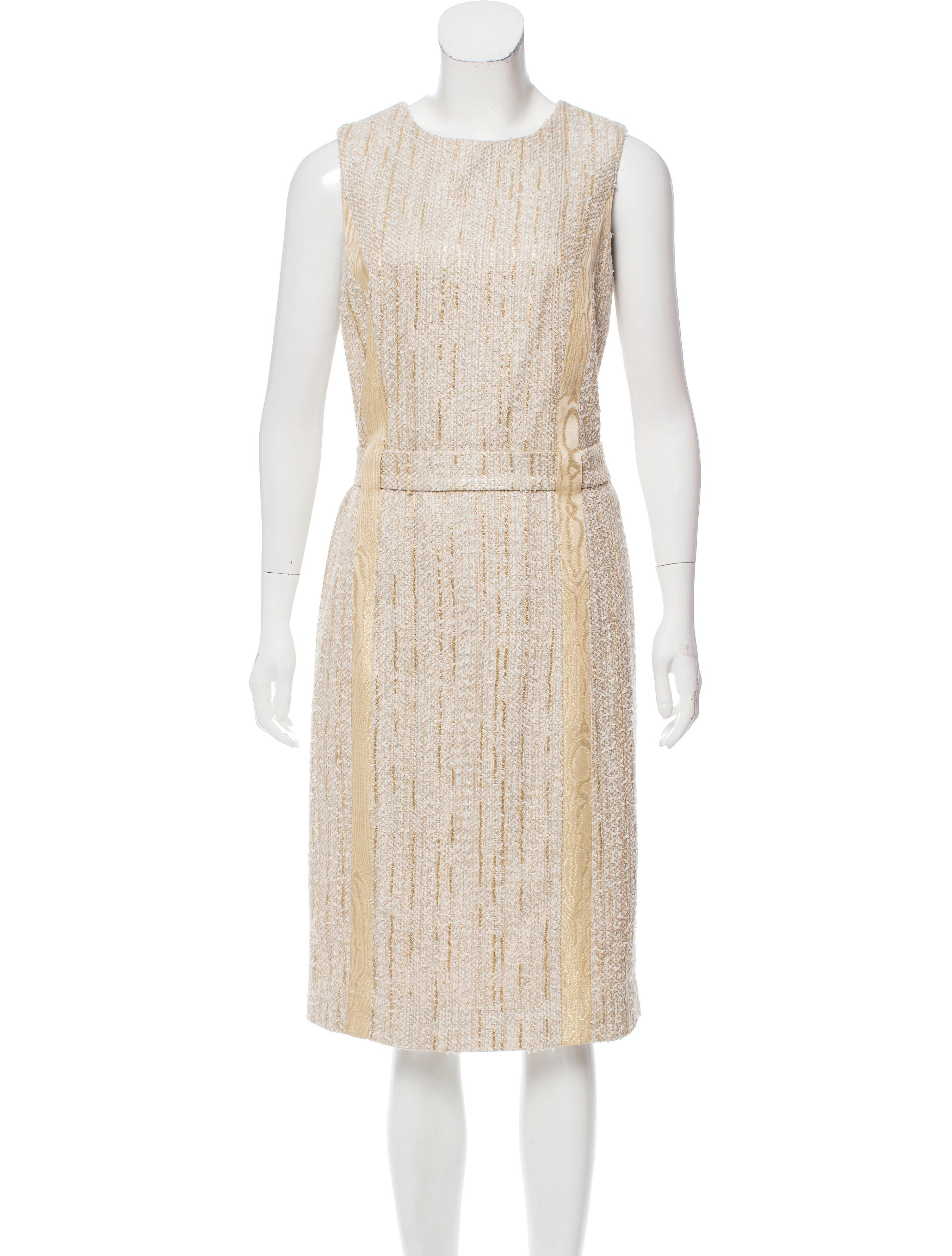 carolina herrera tweed sleeveless dress clothing carolina herrera tweed sleeveless dress clothing