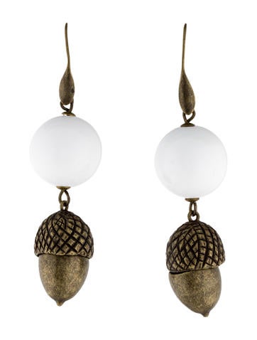 Carolina Herrera Drop Acorn Earrings