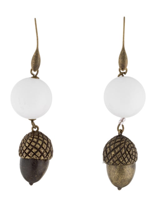 Carolina Herrera Bead and Acorn Drop Earrings