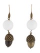 Carolina Herrera Bead and Acorn Drop Earrings