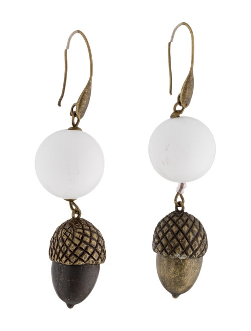 Carolina Herrera Bead and Acorn Drop Earrings