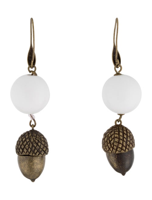 Carolina Herrera Bead and Acorn Drop Earrings