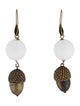 Carolina Herrera Bead and Acorn Drop Earrings