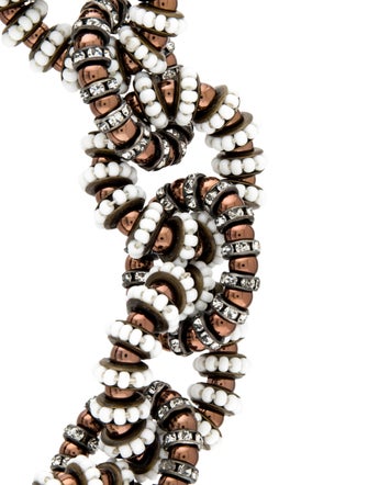 Carolina Herrera Crystal & Beaded Collar Necklace