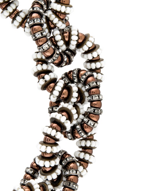 Carolina Herrera Crystal & Beaded Collar Necklace