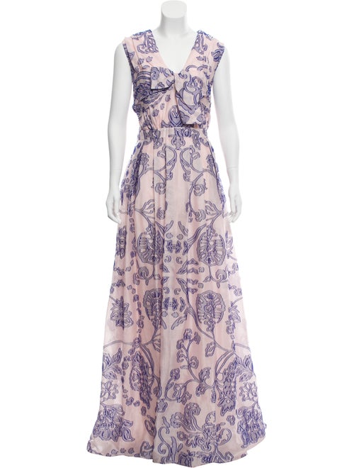 Carolina Herrera 2018 Fil Coupé Gown w/ Tags Pink